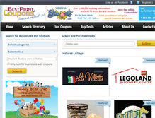 Tablet Screenshot of bestprintcoupons.com